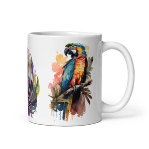 Tropical Bird Mug, Birthday Gift