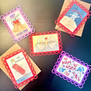 Altmodische, Vintage Kinder Valentinstag Karten / Klasse Valentinstag Karten