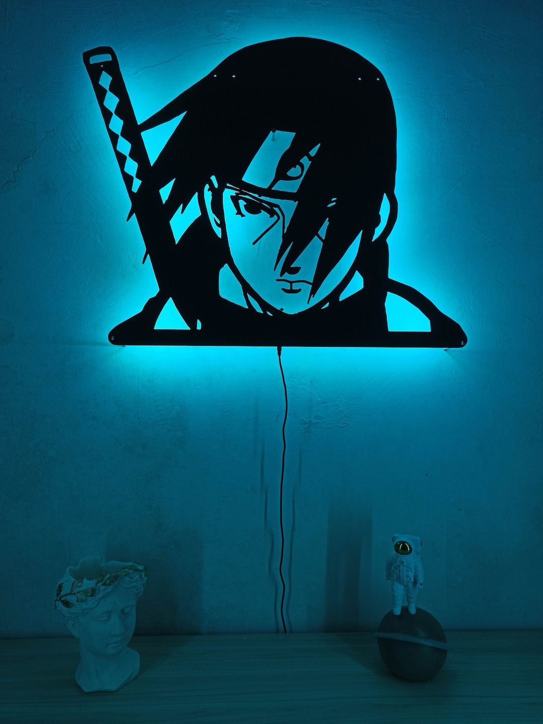 Anime Manga Led Neon Sign Lighted up WOODEN Wall - Etsy