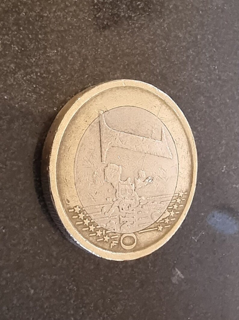 Zeldzame 1 Euro Italiaanse Da Vinci Munt Etsy Nederland