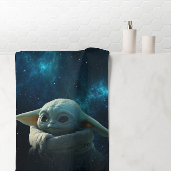 Baby Yoda Towel Grogu the Child Star Wars the Mandalorian Etsy