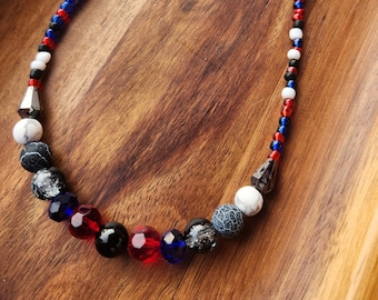 Parker Spiderman Beaded Necklace