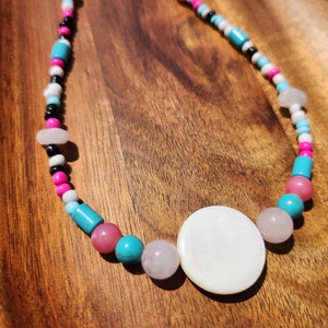 Stacy:Ghost Spider Spiderman Beaded Necklace