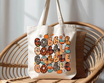 Gobble Gobble Tote Bag, Thanksgiving Tote Bag, Fall Season Tote Bag, Thankful Tote Bag, Thanksgiving Gift, Cute Gift Idea Tote Bag