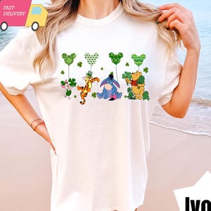 COMFORT COLORS Disney St Patrick&#39;s Day Shirt, St Patty&#39;s Rex Shirt, Winnie The Pooh St Patrick&#39;s Day Vacation Shirt, Disney Trip Shirt