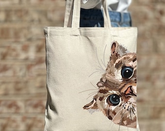 Funny Cat Tote Bag, Cat Tote Bag, Cat Lover Gift, Cat Mom Tote, Cute Tote Bag, Canvas Bag, Aesthetic Bag, Casual Canvas Tote, Gift Tote Bag