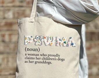 Pawma Tote Bag, Animal Mom Tote Bag, Mother's Day Gift Idea, Mother Gift, Dog Mom Tote Bag, Cute Tote Bag, Aesthetic Bag, Casual Tote