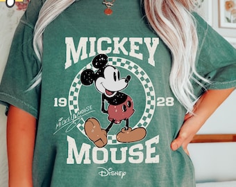 COMFORT COLORS Retro Mickey Mouse Shirt, Vintage Mickey Shirt, Disney Vacation Shirt, Disneyland Mickey Shirt, Magic Kingdom Shirt