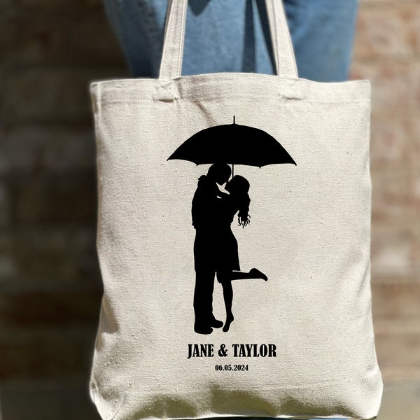 Costume Wedding Tote Bag, Personalized Bachelorette Gift Tote, Couple Gift Tote Bag, Wedding Gift Tote Bag,Cute Gift Tote Bag,Bride Tote Bag