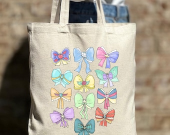 Disney Prinzessin Coquette Einkaufstasche Disney Bow Prinzessin Einkaufstasche, Disney Tasche Disney Urlaub Einkaufstasche, Disney Prinzessin personalisierte Einkaufstasche