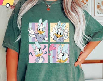 COULEURS CONFORT Chemise collage Minnie et Daisy, T-shirt Minnie Mouse rétro, Sweat Minnie Besties, T-shirt Meilleurs amis Minnie Daisy