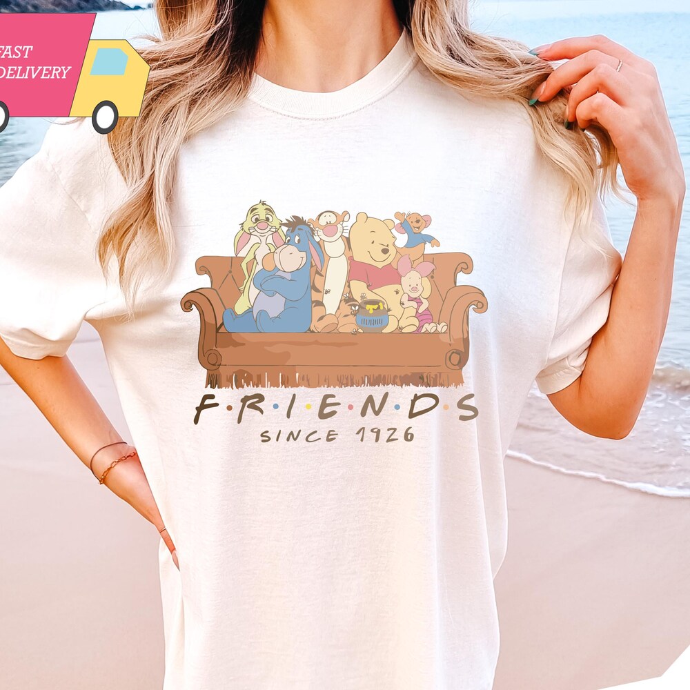 Comfort Colors Retro Winnie The Pooh Friends Shirt, Pooh And Friends Shirt, Disney Pooh Shirt, Pooh T-Shirt, Pooh And Co Tee,Winnie The Pooh Alldaytee