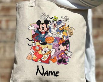 Aangepaste draagtas Disney Halloween 2025, draagtas Mickey Minnie en vrienden Halloween, draagtas Halloweenfeest, draagtas Disney Halloween, draagtas Disney Halloween