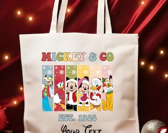 ディズニークリスマス　トートバッグ　ミッキー　ミニー チャーム　セット