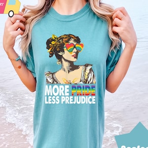 More Pride Less Prejudice Shirt, LGBTQ Shirt, Proud Ally Shirt, Pride Month Shirt, LGBTQ Sweatshirt, LGBTQ Gift, Pride Parade, Lesbian Shirt