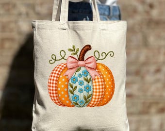 Bolsa fofa para o outono, bolsa tote para a temporada de abóboras, bolsa tote para livros, bolsas tote fofas, presente floral, bolsa tote fofa, ideia de presente personalizada para quem ama o outono