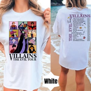 COMFORT COLORS Disney Villains Evil Tour Shirt, Maleficent T-Shirt, Evil Queen Tee, Disney Villains Shirt, Evil Friends T-Shirt, Bad Witches