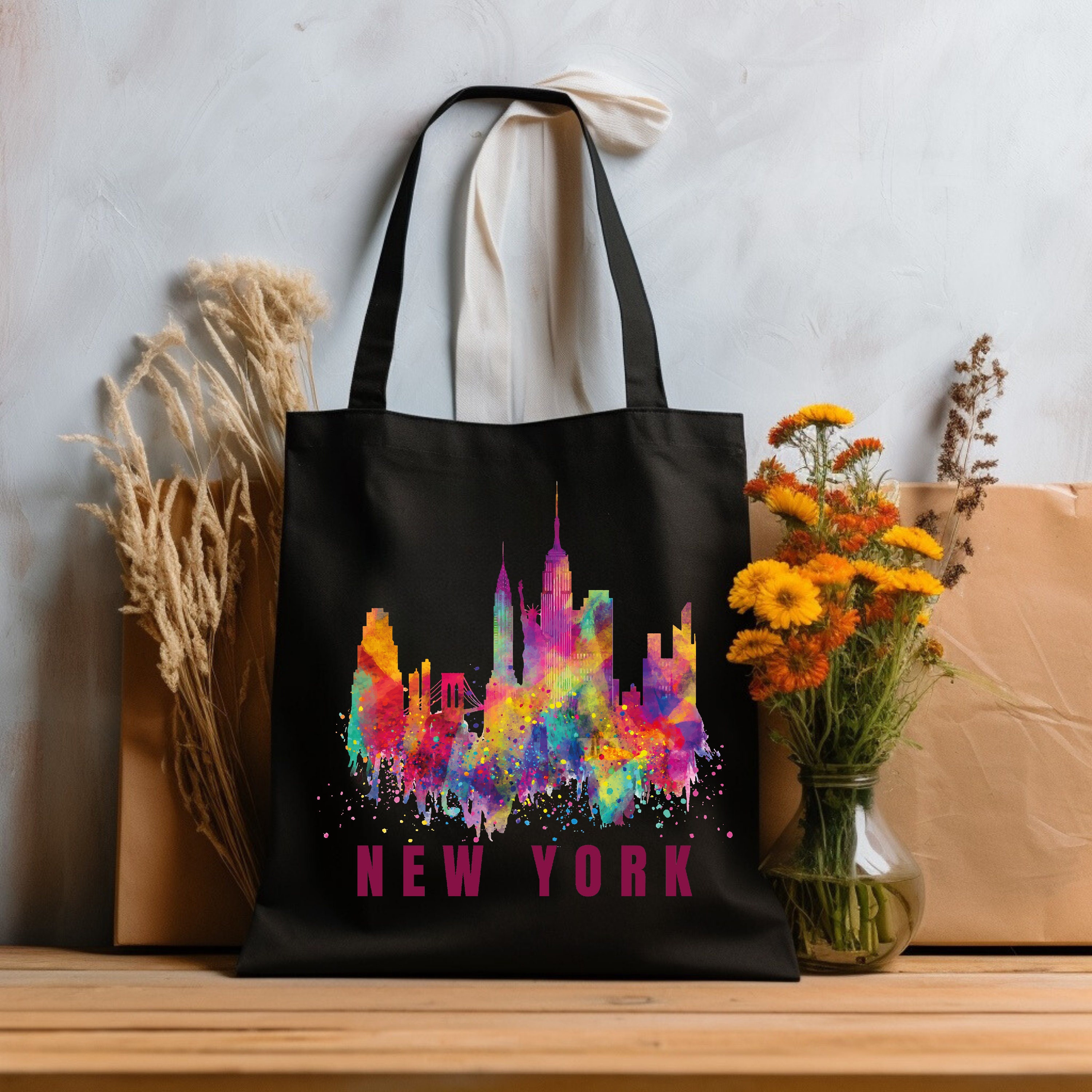 NY Tote Handbag with Wallet