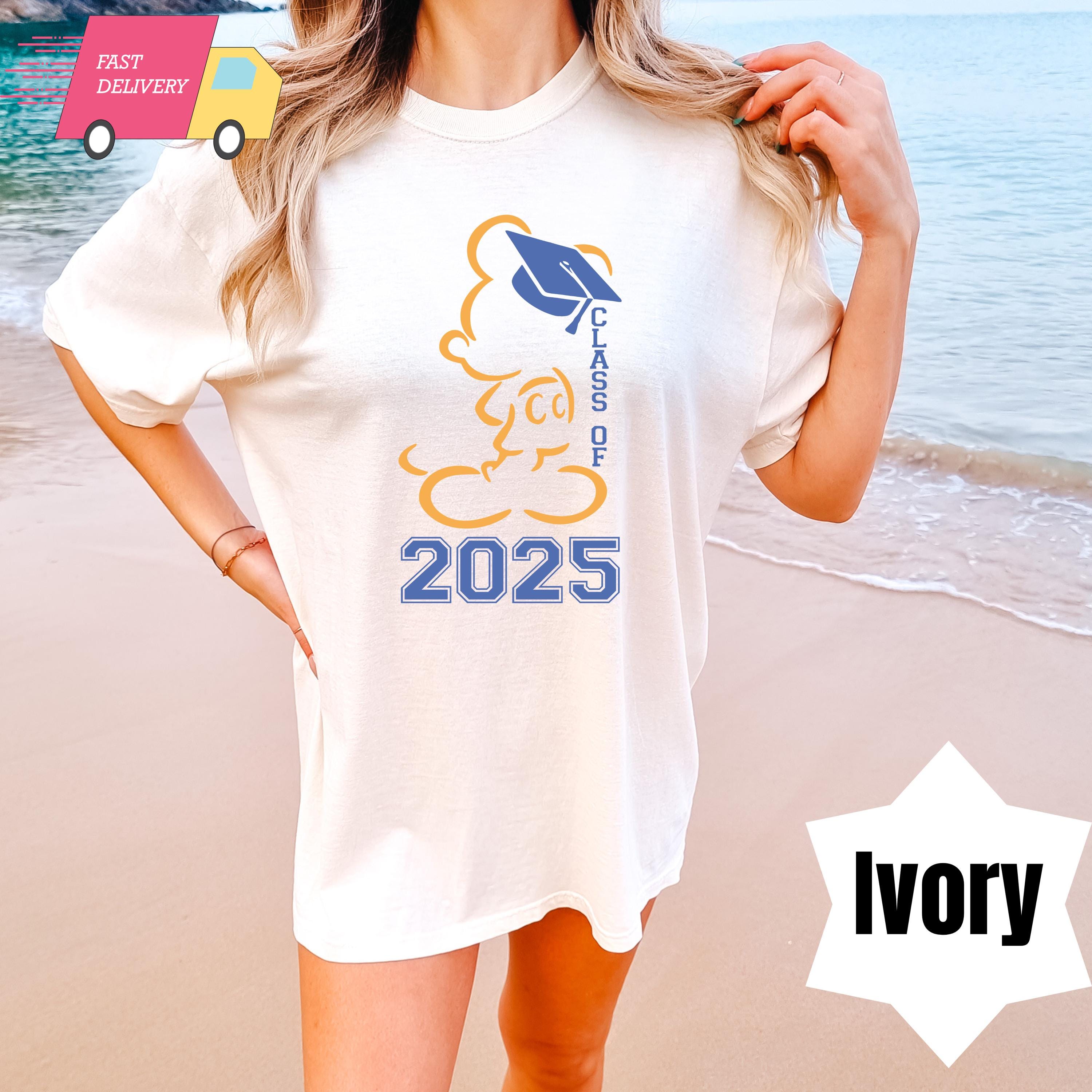 COMFORT COLORS Disney Class Of 2025 Shirt, Disney Graduate Shirt, Disney Grad Shirt, Gift For Senior 2025, Senior Team Shirt,Mickey Graduate