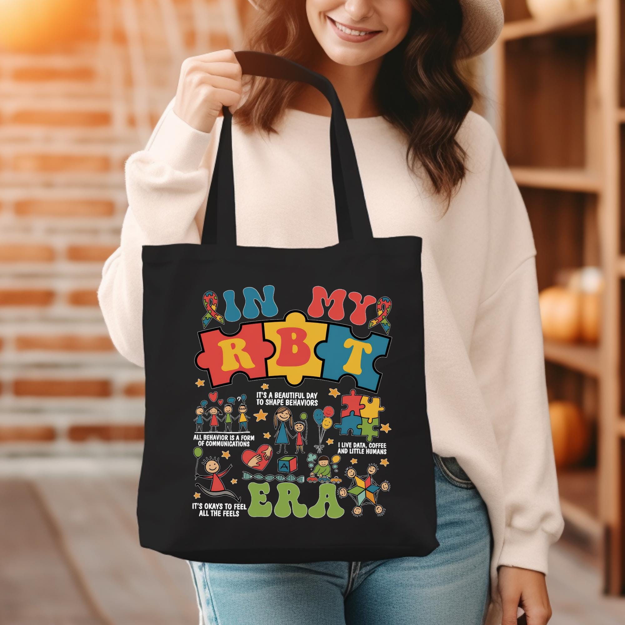 Handbag Rbt In My Rbt Era Tote Bag, Registered Behavior Technician, Rbt Tote Bag ...