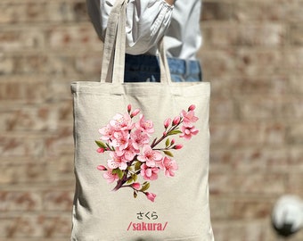 【Idang club】25ss sakura tote Sakura Tote Bag, Sakura Japanese Tote Bag, Women Tote Bag