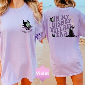 COMFORT COLORS In My Disney Villain Era Shirt, Maleficent T-Shirt, Evil Queen Tee, Disney Villains Shirt, Evil Friends T-Shirt, Bad Witches