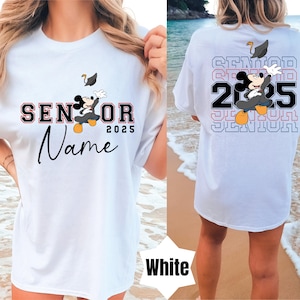 COMFORT COLORS Senior 2025 Mickey Shirt, Custom Graduate T-Shirt, Mickey Graduation 2025 Shirt, Senior Graduate Shirt,Disney Family Grad Tee