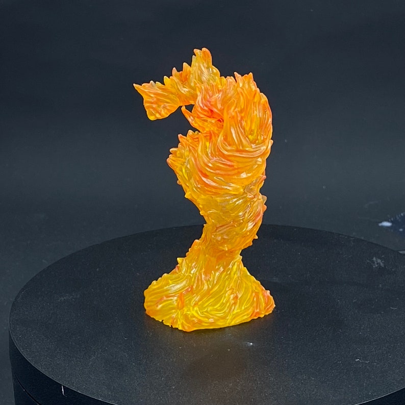 Animated Fire Breath D&amp;D Painted Miniature - Etsy