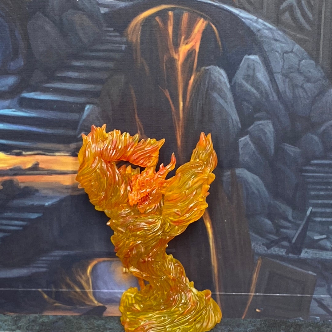 Animated Fire Breath D&amp;D Painted Miniature - Etsy