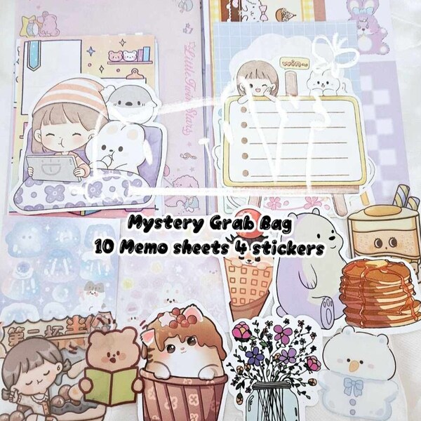 Kawaii Memo Sheet - Etsy