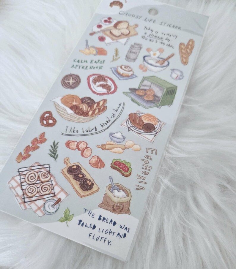 Food | Baking | Coffee Sticker Sheets | by Mind Wave Choosy Life | - Etsy