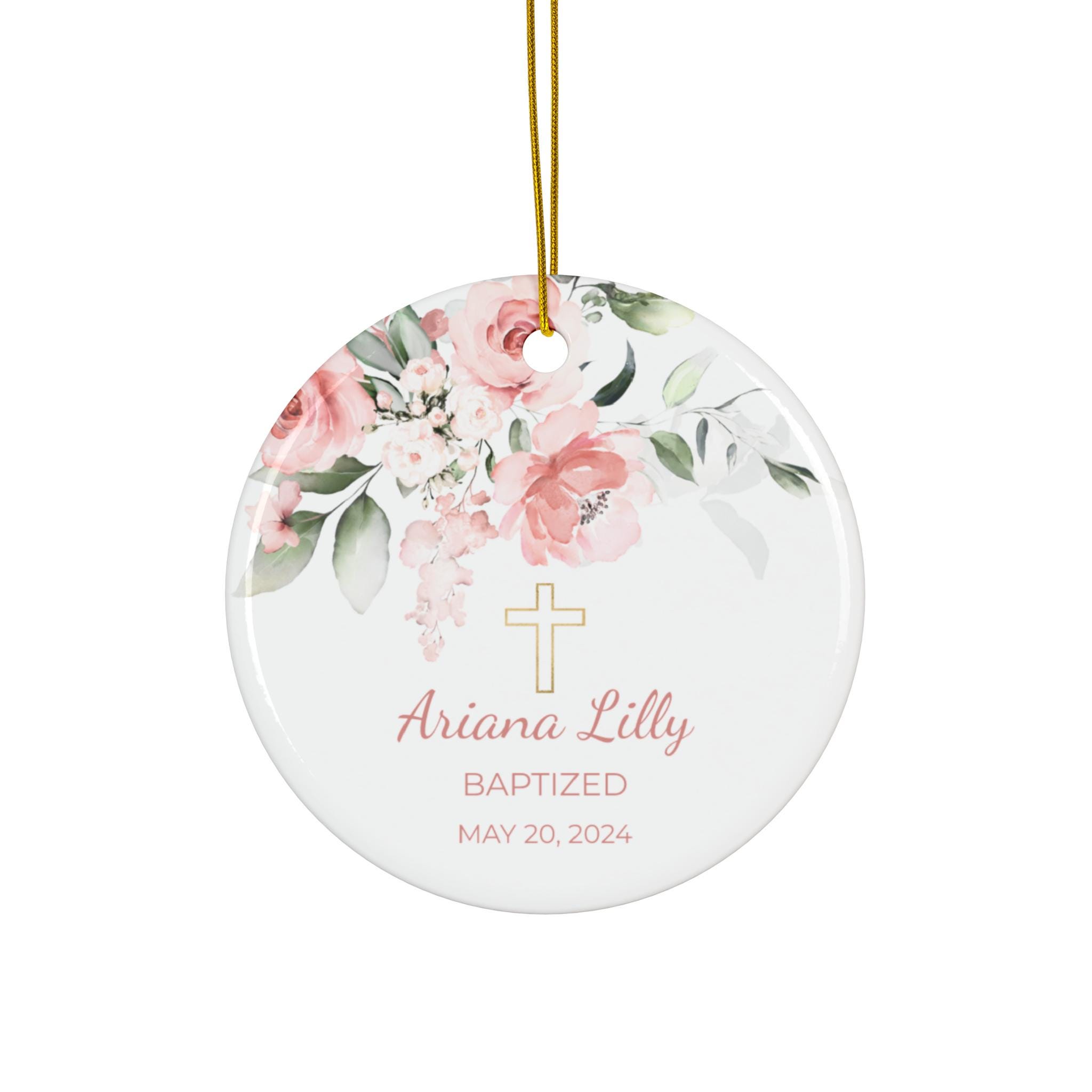 Baby Girl Baptism Ornament Gift Christening Baptism Gift Religious ...