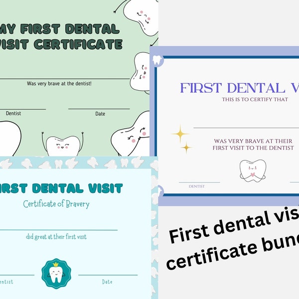 First Dentist Award Etsy