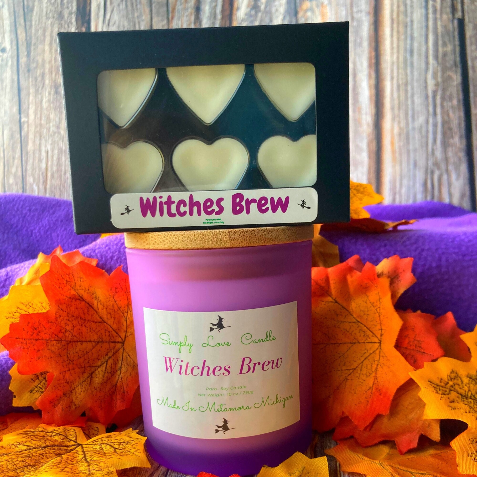 Witches Brew Candle and Wax Melt Gift Set, Gift for Best Friend Mom or