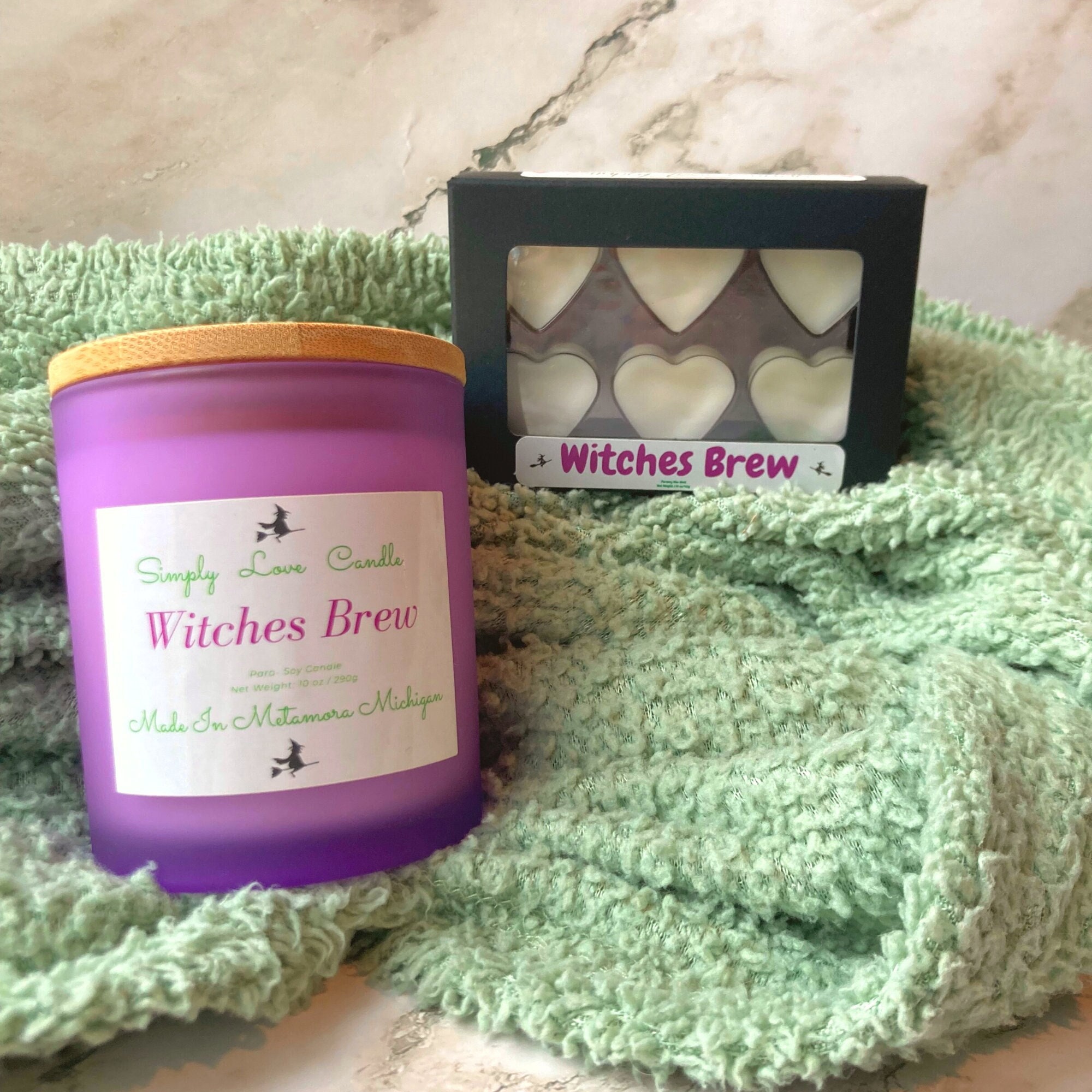 Witches Brew Candle and Wax Melt Gift Set, Gift for Best Friend Mom or