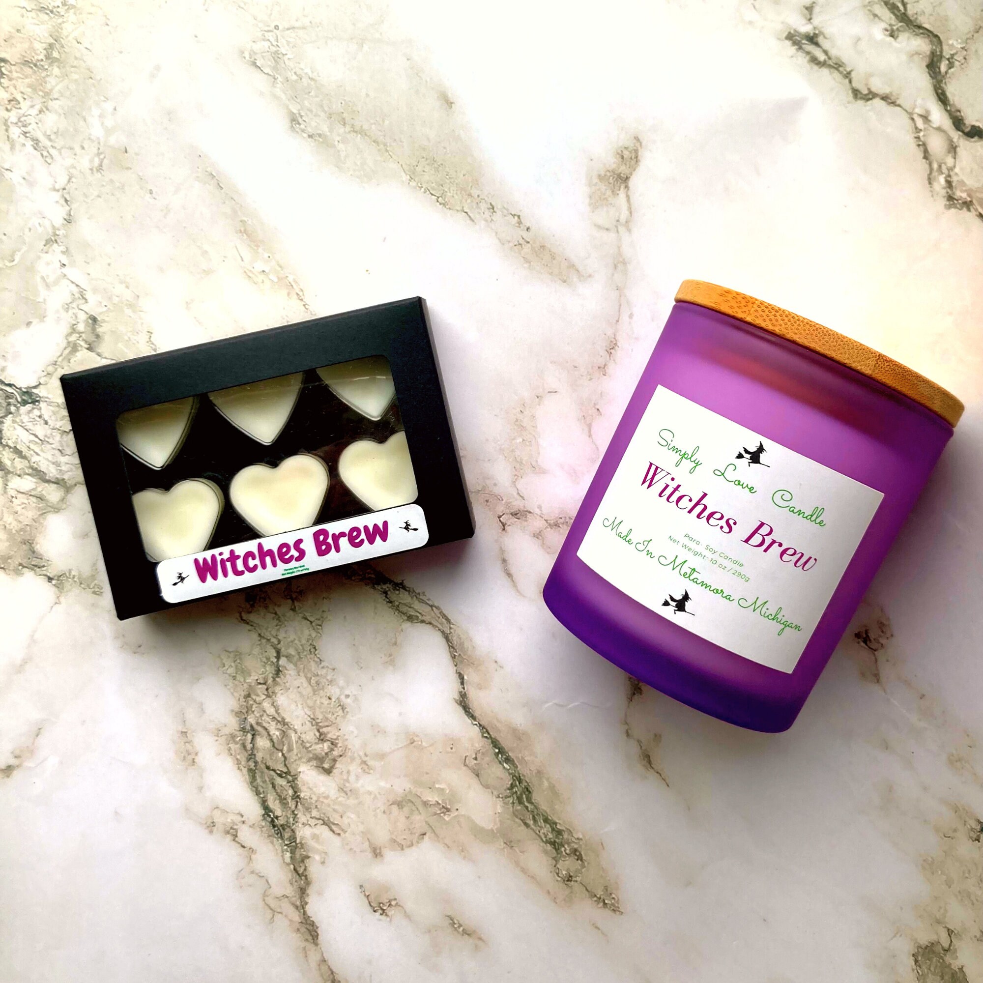 Witches Brew Candle and Wax Melt Gift Set, Gift for Best Friend Mom or