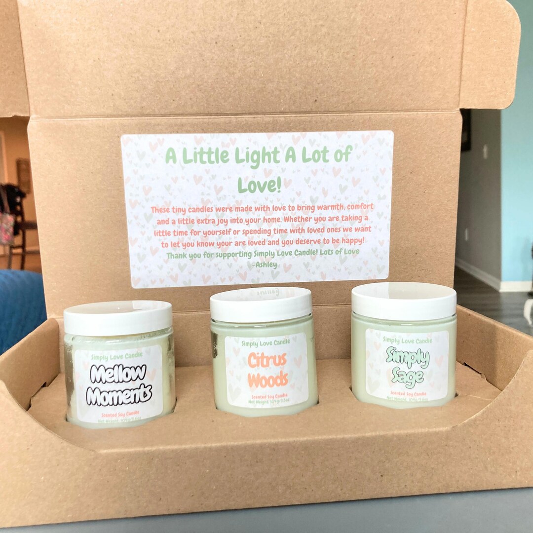 Mini Soy Candle Gift Set | Handmade Scented Candles for Candle Lovers ...