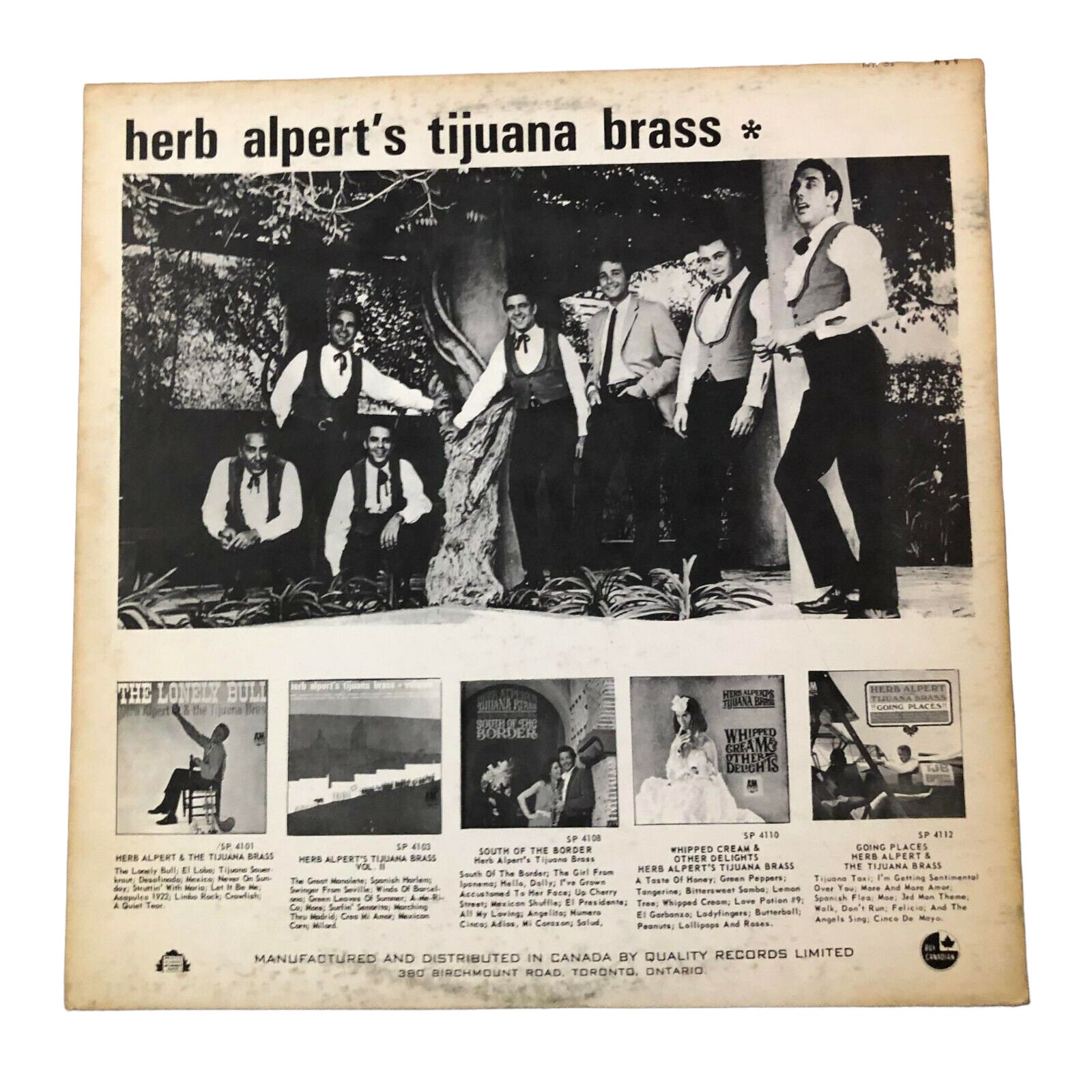 Herb Alpert & the Tijuana Brass the Lonely Bull SP 4101 NM - Etsy
