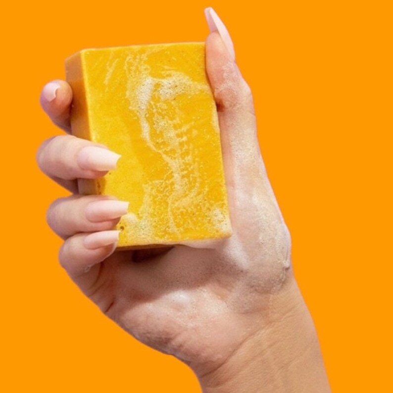 Turmeric & Kojic Brightening Soap, Dark Spots, Dark Inner Thighs, Acne