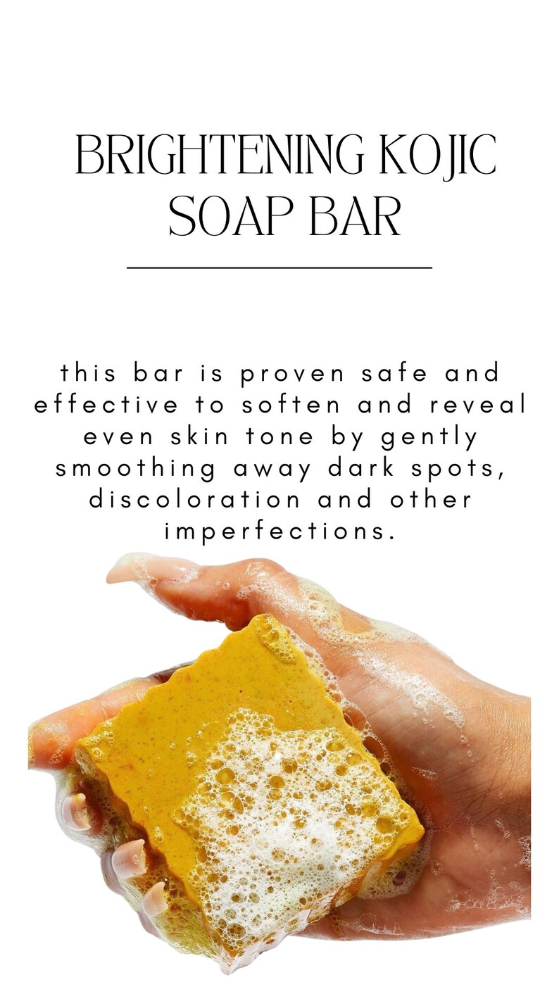 Turmeric & Kojic Brightening Soap, Dark Spots, Dark Inner Thighs, Acne Spots Remover, All