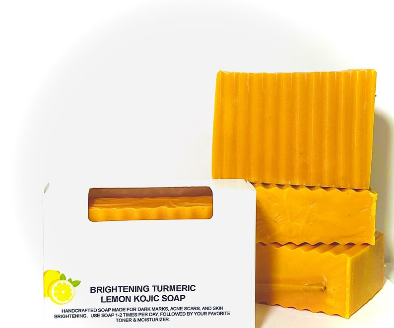 Blackowned Turmeric & Kojic Brightening Soap, Dark Spots, Dark Inner