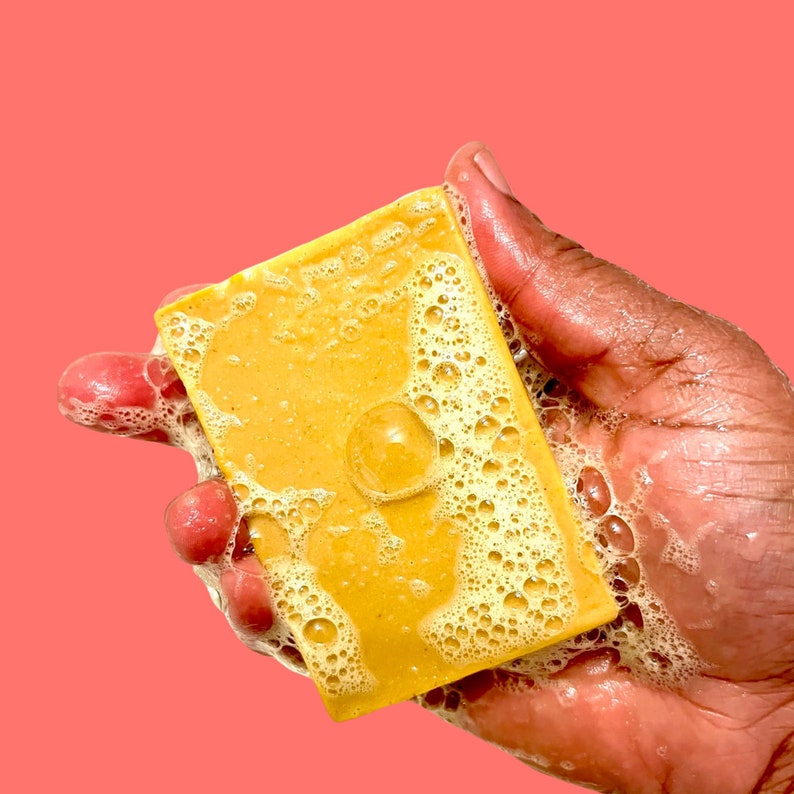 Turmeric & Kojic Brightening Soap, Dark Spots, Dark Inner Thighs, Acne