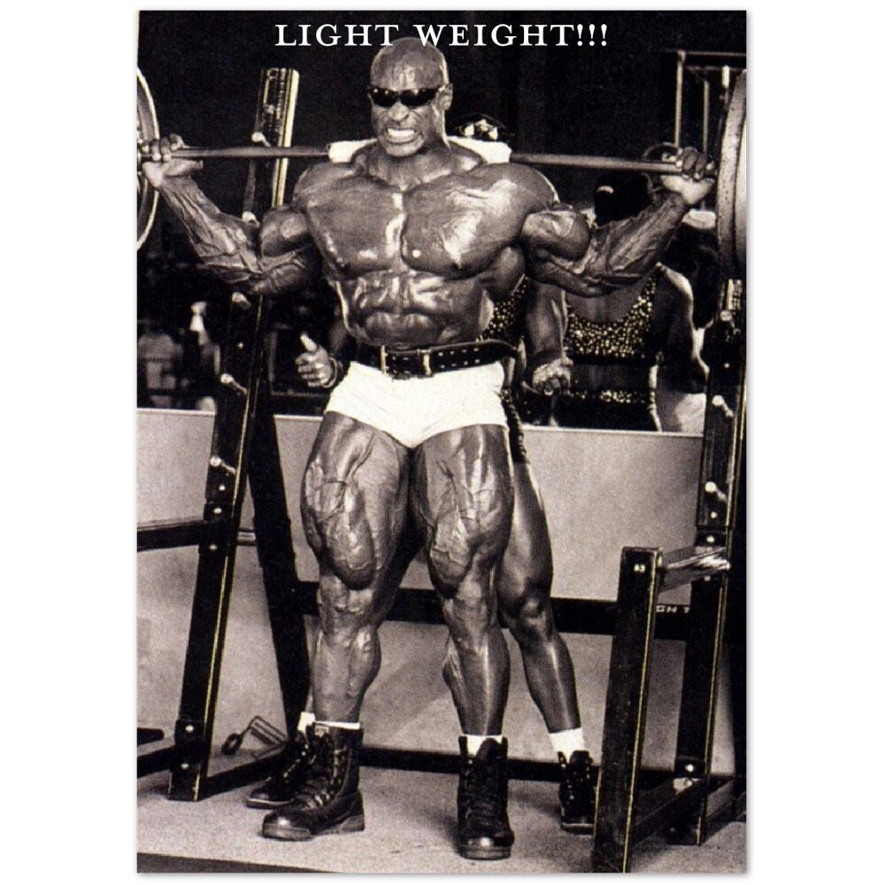 LIGHT WEIGHT BABY Ronnie Coleman Poster - Etsy