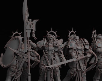 Vestalian Wardens - 5 x Vestalian Keepers - 28mm/30mm Tabletop model kit