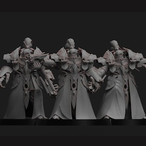 Vestalian Wardens - 5 x Vestalian Chamberlains - 28mm/30mm Tabletop model kit