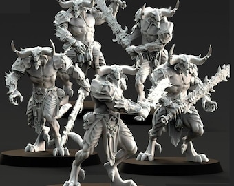10 x War Warriors - 28mm/30mm Tabletop model kit