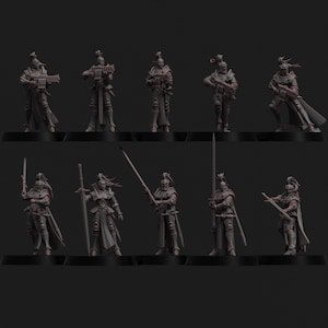 Vestalian Wardens - 10 x Protectors - 28mm/30mm Tabletop model kit
