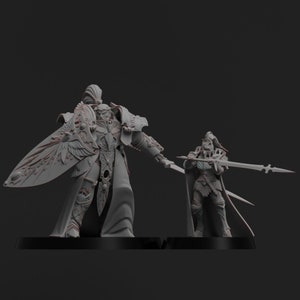 Vestalian Wardens - Trisae and Isodracht - 28mm/30mm Tabletop model kit