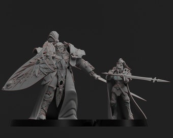 Vestalian Wardens - Trisae and Isodracht - 28mm/30mm Tabletop model kit
