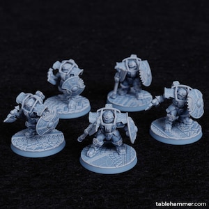 Federation of Tyr - 5 x Minotaur Axe Wielders - 28mm/30mm Tabletop model kit